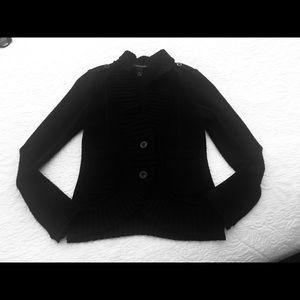 WHBM Black Dressy Sweater/Blazer